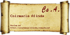 Csizmazia Alinda névjegykártya